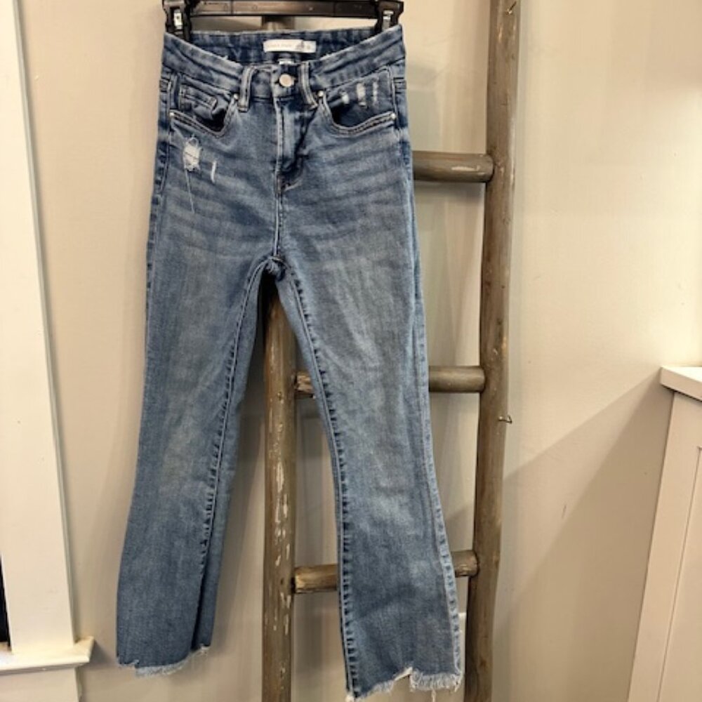 Altar’d State High-Rise Straight Crop Jeans – Women’s 24 – Raw Hem